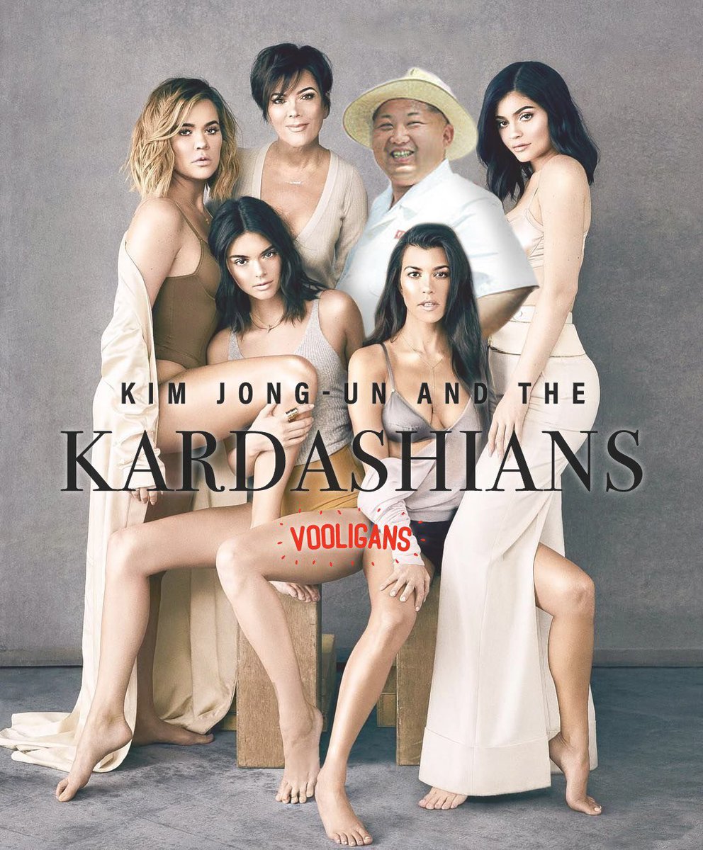 Vooligans's tweet photo. Kim Jong-un and The Kardashians. Check out the full video at https://t.co/2sbTD6xoas #Vooligans #KUWTK https://t.co/Sxk38EwOi9