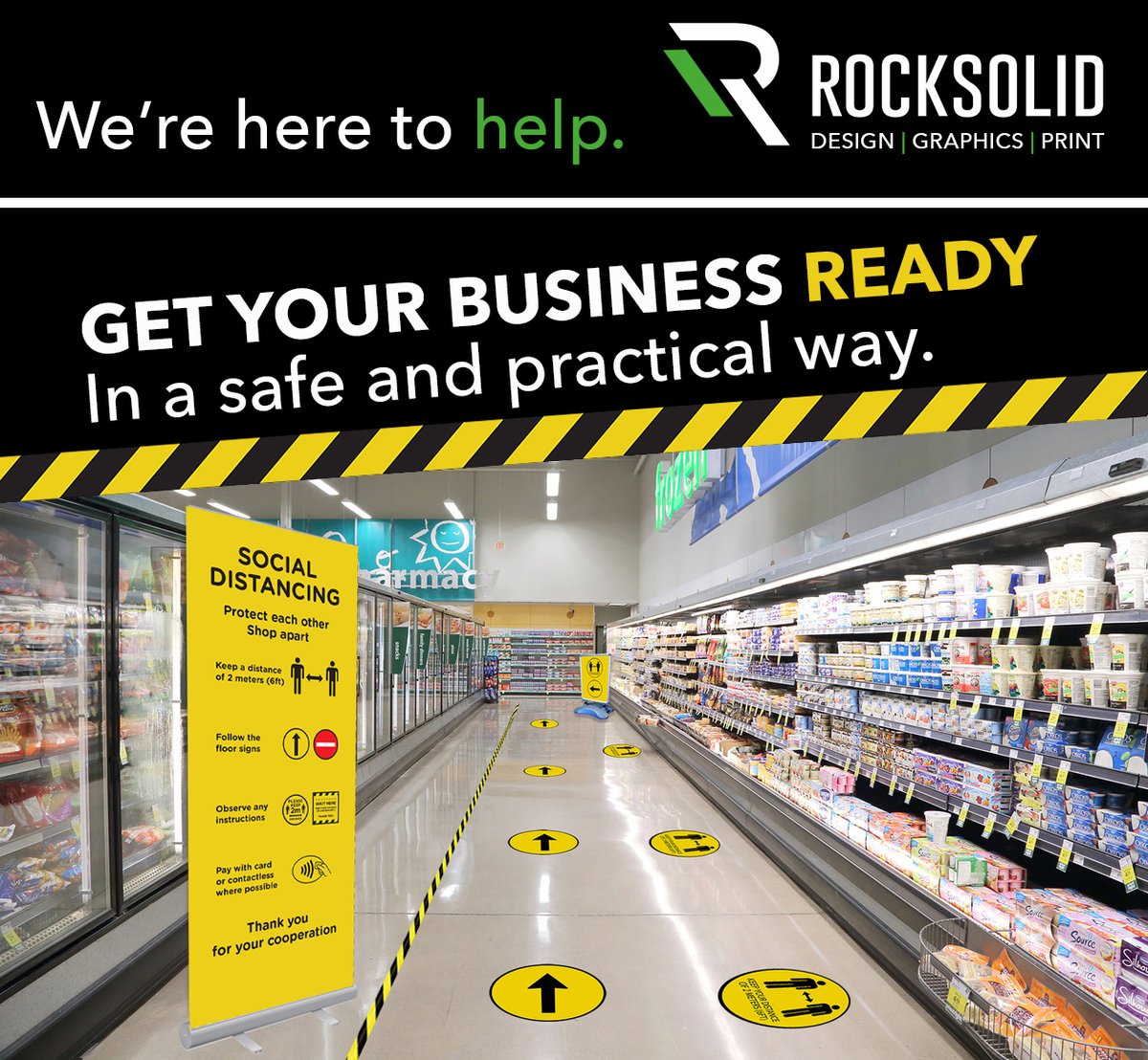Our new online shop has a wide selection of Social Distancing products available for all types of Retail, Office and Warehouse environments. 

SHOP NOW
ow.ly/NVSc50zFnvV

#keepsafe #floorstickers #posters #countergraphics #socialdistancing #sneezeguards #bannerstands