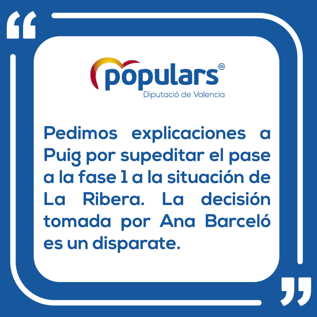 GrupoPPDival's tweet photo. 😡 Estamos sorprendidos ante la actitud de @anabarcelochico. Esta decisión es incoherente. Es una propuesta que no se ha consultado con los alcaldes en ningún momento y que no tiene en cuenta los efectos que puede tener en el comercio y la hostelería ➡️ https://t.co/A52Pndr4Wt 📲 https://t.co/IS3r6hwdXt