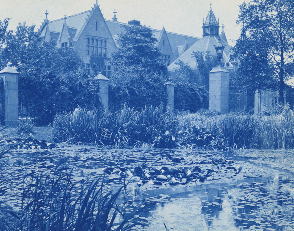 UChicagoSCRC's tweet photo. UChicago's Botany Pond has always been a beloved oasis on campus. Curious about what it looked like when it was built in 1903? Visit our online photographic archive to see it in its earliest form. https://t.co/olM0Kbqxur #onbotanypond #uchicago #cyanotype https://t.co/hSj8Ngu27G