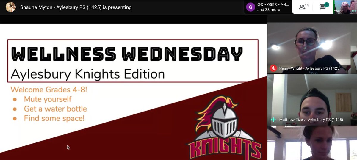 ms_eustis's tweet photo. @AylesburyPDSB Our PE Team had our second #WellnessWednesday Live Workout with our Grade 4-8 students today! @Mrs_Myton @PHECanada  #KnightsAtHome https://t.co/SUPdAE4DVW