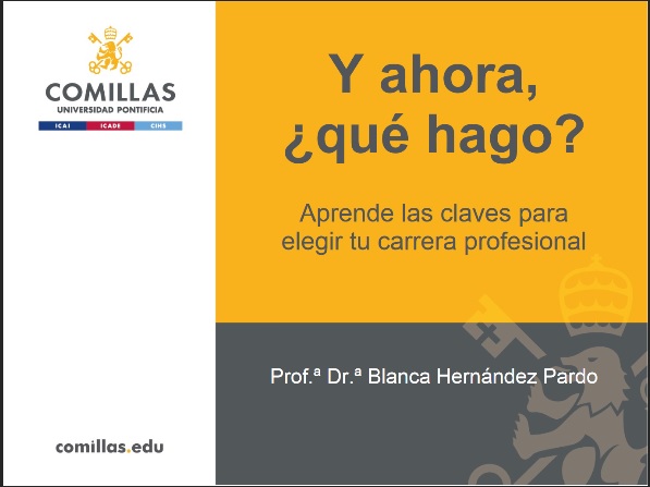 Hoy hemos disfrutado y aprendido con la Prof.ª Blanca Hernández de la <a href="/UCOMILLAS/">Universidad Pontificia Comillas</a> . Gracias por ayudarnos a reflexionar sobre las cosas que nos aportan valor al futuro que deseamos construir. Jornadas de orientación CBC online <a href="/buenconmadrid/">Buen Consejo Madrid</a>