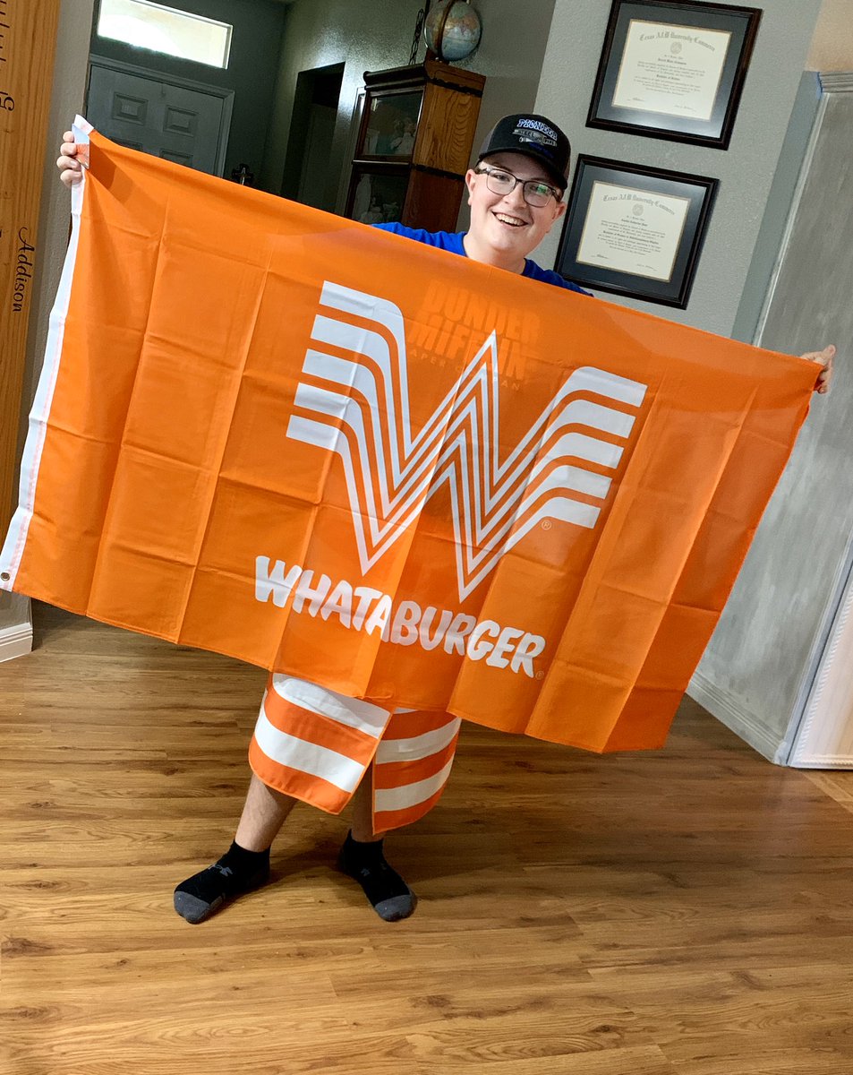 amelia_pope's tweet photo. Justin is starting to get his dorm room essentials in the mail! @Whataburger #TexasTechBound https://t.co/rui2PTyRQL