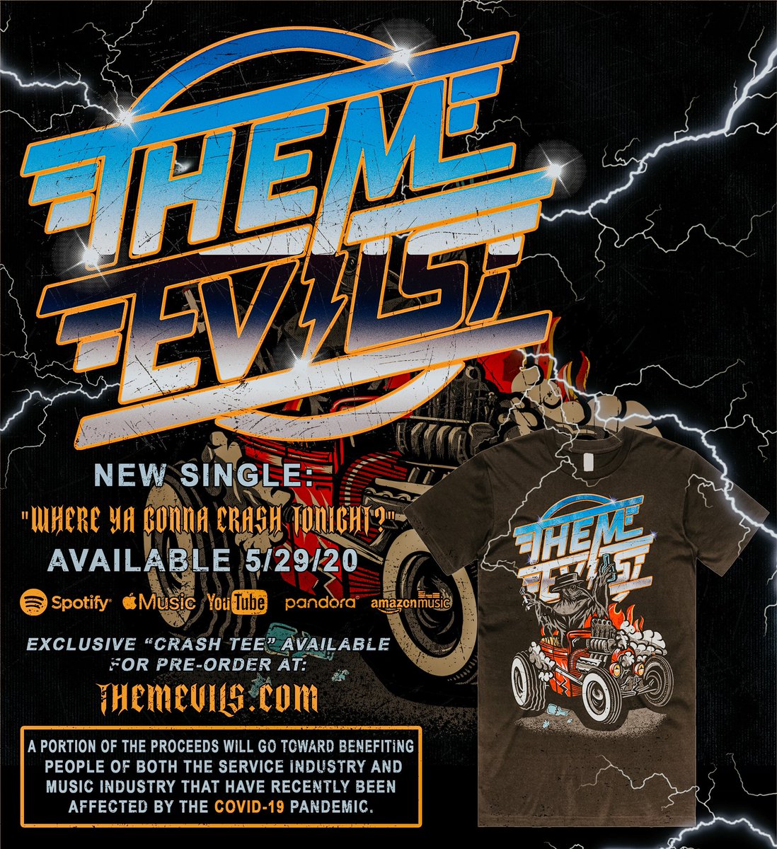 ThemEvils's tweet photo. We all know times are tough for everyone right now, so when you purchase this exclusive “Crash Tee” a portion of the proceeds will go toward benefiting people that have been affected by this pandemic via the USBG Foundation. 

Pre-orders are live at:
https://t.co/YyDZZgpL81 https://t.co/oKMHBsITlE