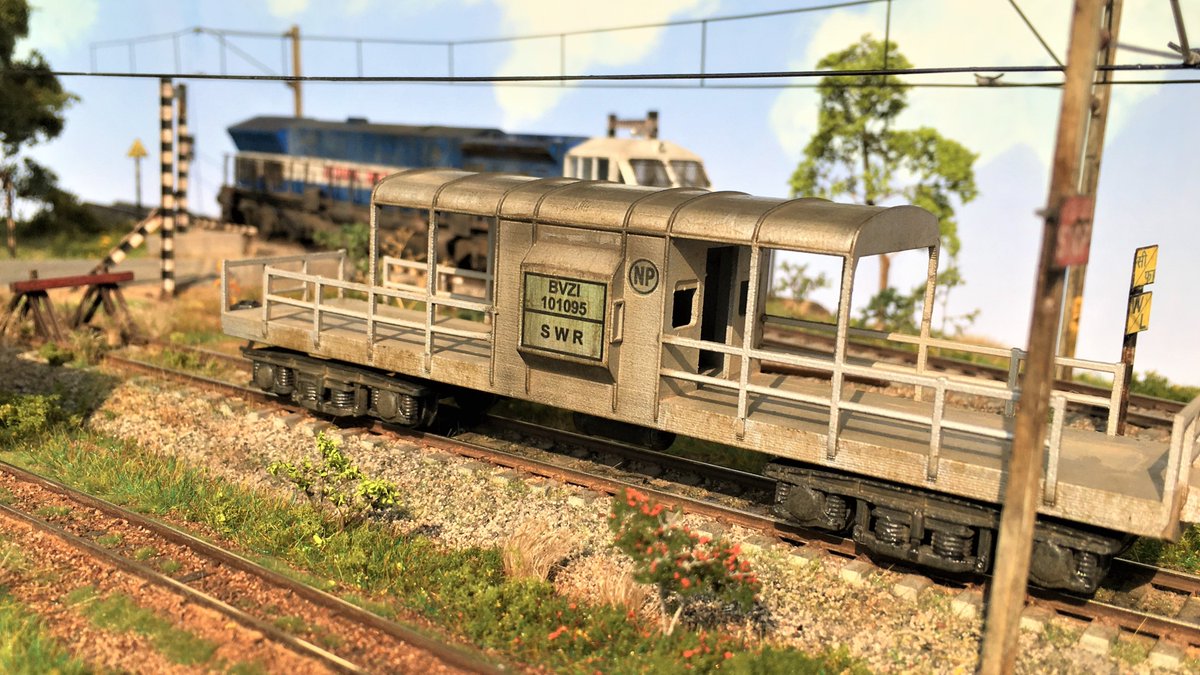 TDioramas's tweet photo. #IndianRailways BVZI Brake Van in #hoscale

This 3D printed model is designed by @JeremiahBunyan . He also did a fantastic job painting the loco and adding those custom decal. Weathered by 'yours truly'. https://t.co/pMrZbbceap