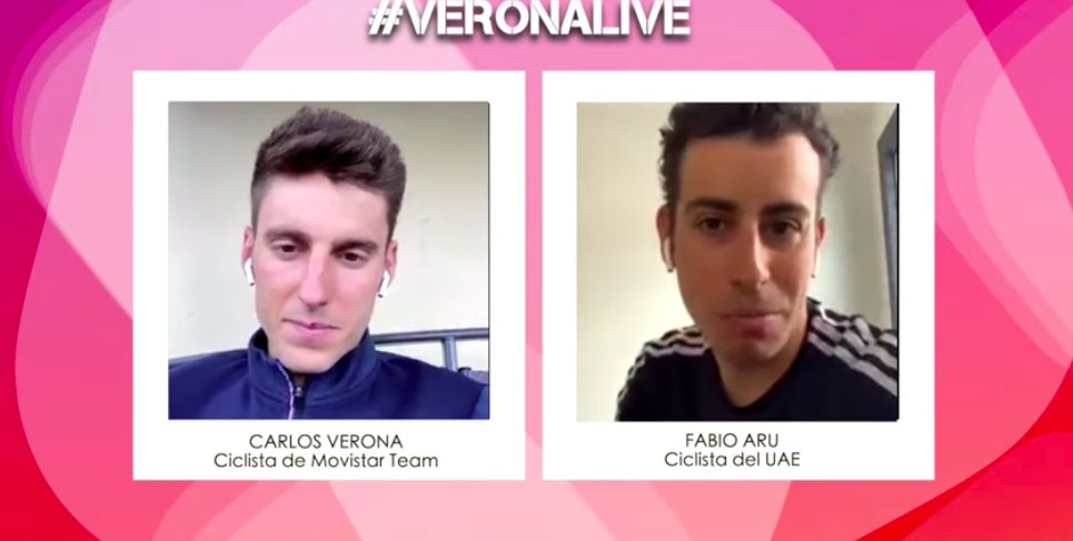 ciclo21's tweet photo. .@Carlos_Verona charla con el sardo @FabioAru1
https://t.co/qh6vKHl3C1
#VeronaLive https://t.co/EoFcOTPeVZ