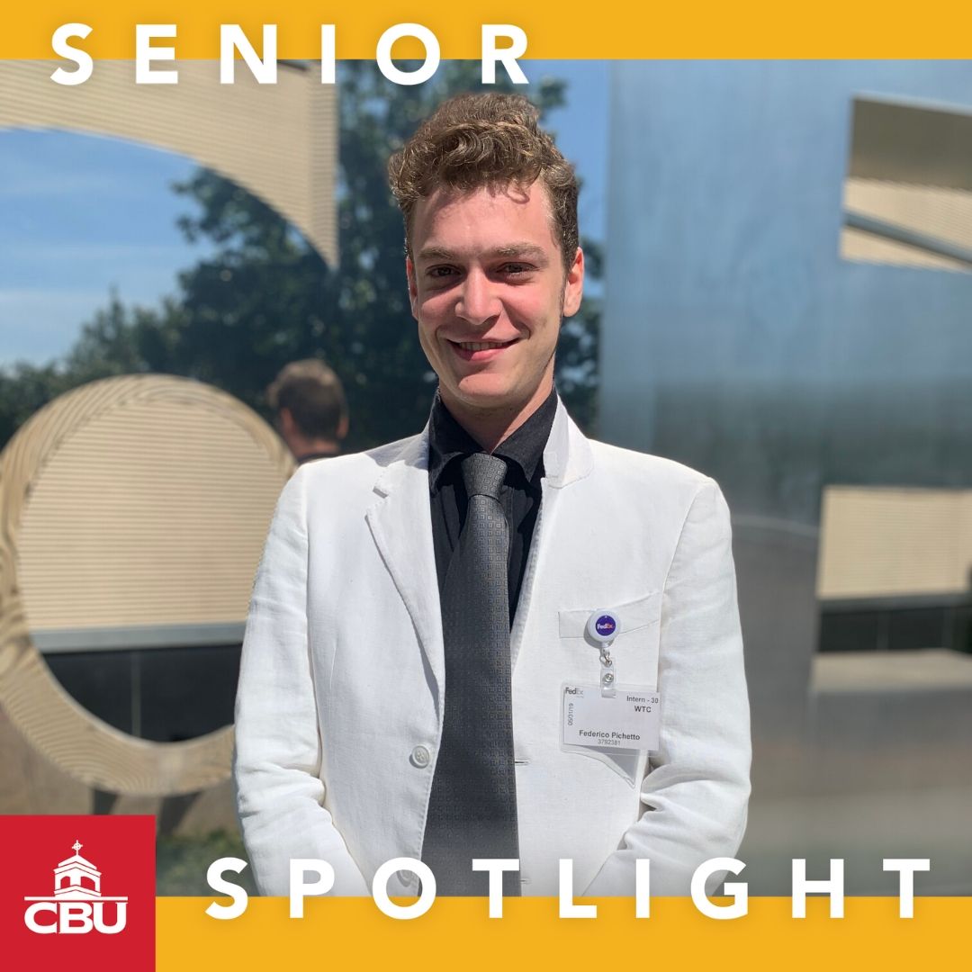 FromCBU's tweet photo. Federico Pichetto (Electrical Engineering ’20) chose CBU so he could complete his degree while playing golf at a competitive level. He was active in Kappa Sigma and hopes to continue working in the IT field while earning an advanced degree. Congratulations! #CBUCelebrates2020 https://t.co/8am8rYqOh6