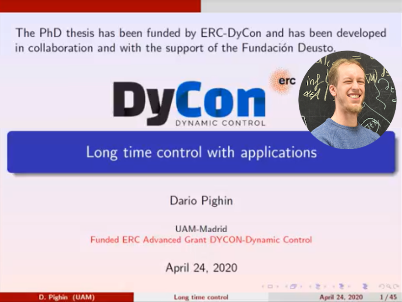 deustoCCM's tweet photo. 📽️If you missed the PhD thesis defense of our team member Dario Pighin (April 24th) about "Long time control with applications", you can watch the entire recording now!
#research #DyCon #ERCproject
https://t.co/h914WPftGI https://t.co/1SVBz9J4dl