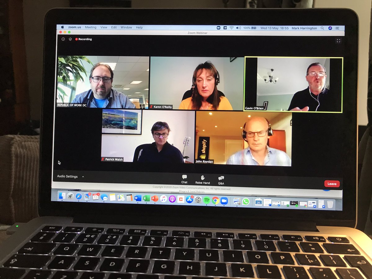 MHarrington91's tweet photo. “We’re not working from home. We’re at home, during a global pandemic, trying to work”.
Really enjoyable discussion about the future of remote working on tonight’s #BuiltInCork webinar. https://t.co/kLKPXBEw6r
