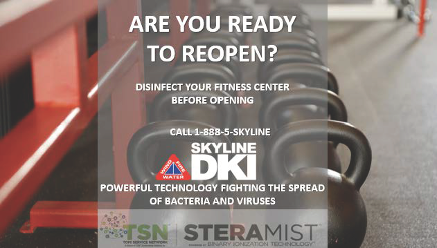 SkylineDKI's tweet photo. #fitnesscenter #gym #disinfection #fast #effective #safe #steramist #skylinedki https://t.co/mOpAndUkwV
