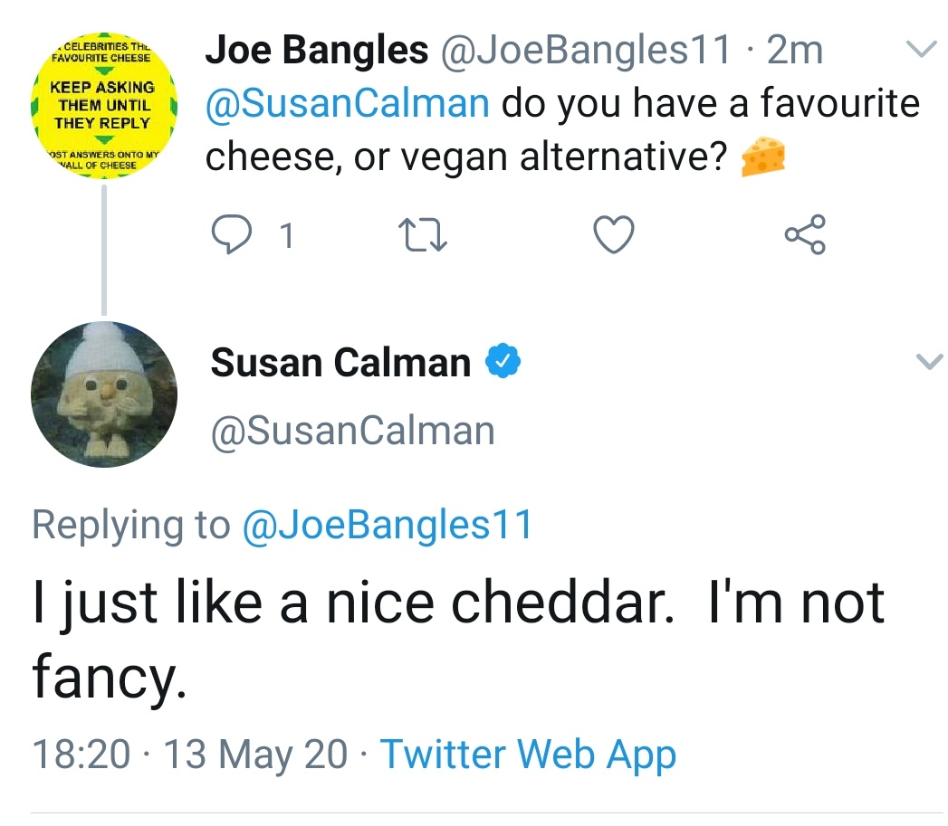 A big thank you to  @SusanCalman,  @BoyGeorge,  @edgarwright and  @michelrouxjr for your replies and cheese choices!Next time I'm at Le Gavroche I'll have to see if they have melted cheese on the menu 