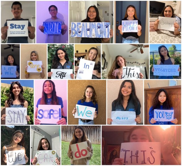 A little message to you from our ASB team. We miss you all and wish we could be together for all of the end of the year activities. We will overcome, regroup, and carry on in true Cougar spirit!  Enjoy the time and we can’t wait to be together again soon!