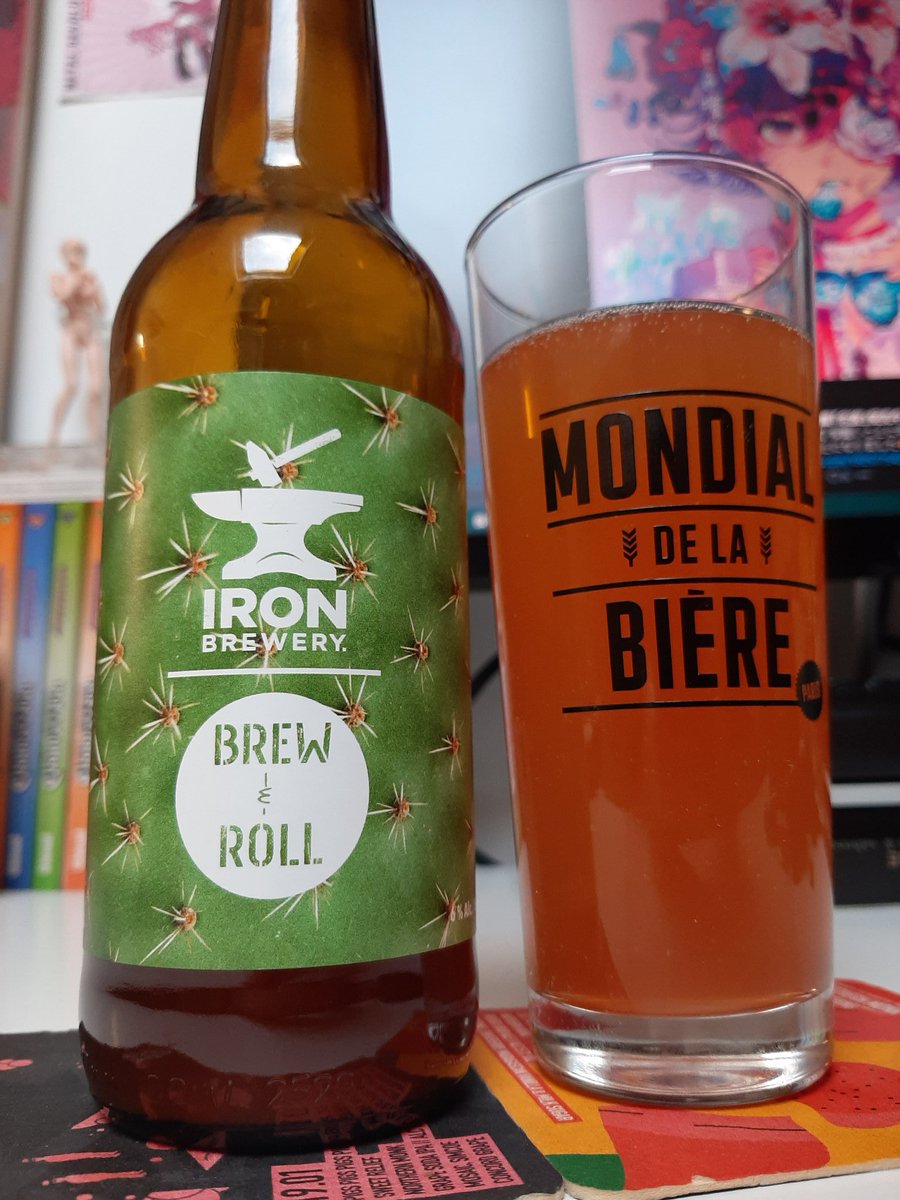 MaloMakabresku's tweet photo. Mexican Gose | Iron × Brew'n'Roll #dhops 

Une Gose à la figue de barbarie, citrons vert &amp; jaune, piment et sel.

Bien fruitées dès le départ, le citron reste en bouche longtemps (j'adore) et une note de piment et sel sur la fin très sympa et bien équilibrée. https://t.co/DCGZAtvRsM