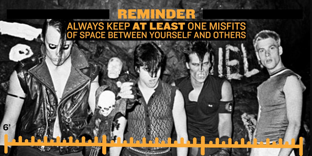 NJGov's tweet image. REMINDER: Always keep AT LEAST one Misfits of space between yourself and others