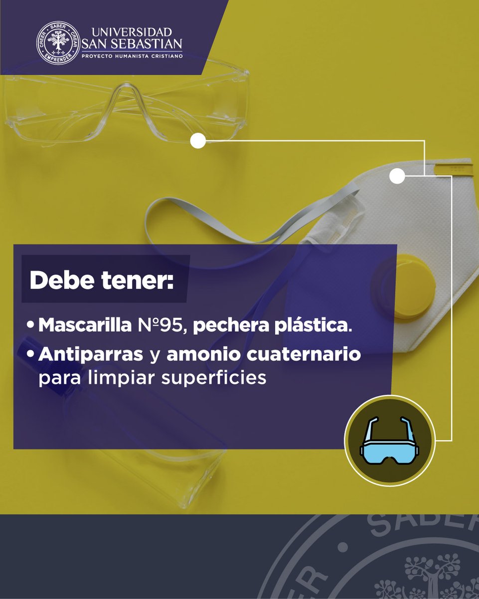 USanSebastian's tweet photo. Pese a que estar en casa es la recomendación en esta cuarentena, la prevención es importante también, por lo que contar con un Botiquín adecuado cobra una mayor importancia. Carolina Sambuceti, académica de Enfermería USS aclara que elementos debe tener. #USSTeApoya #SomosUSS https://t.co/dyRMmfEprL