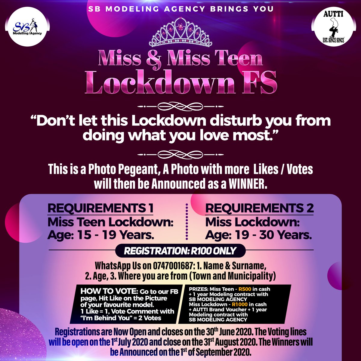 Tactix_SA's tweet photo. #level3lockdown Flyer Designed by: Tactix SA

Price: R250
Call: 0834943652

Thank you for supporting me through this tough times #Lockdown https://t.co/6dr9V6VicV