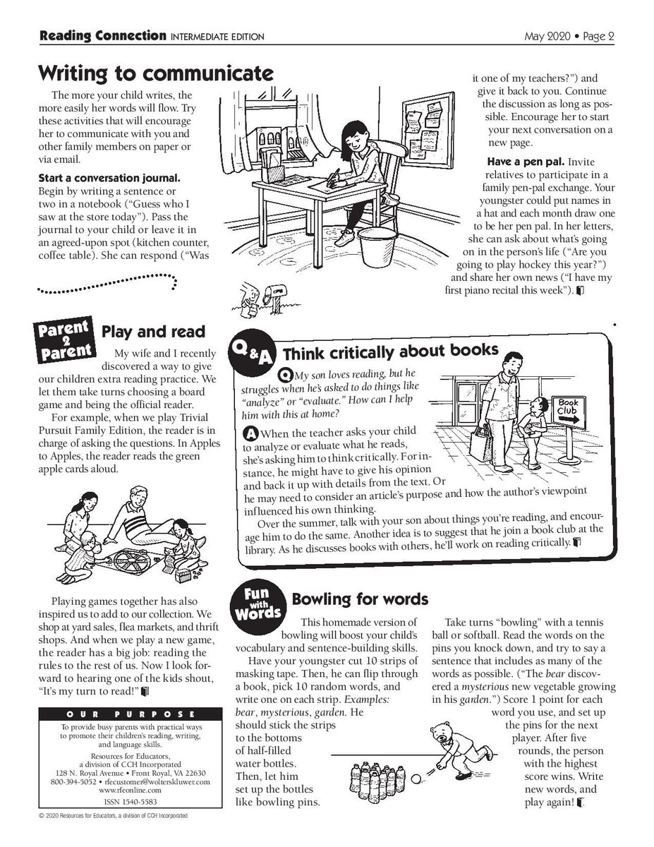 EngageFamCCS's tweet photo. Here's the intermediate version (3rd and 4th Grade) of May's Reading Connections in English and Spanish! @CvilleSchools #CCSSFE https://t.co/aeA8DVPiRp