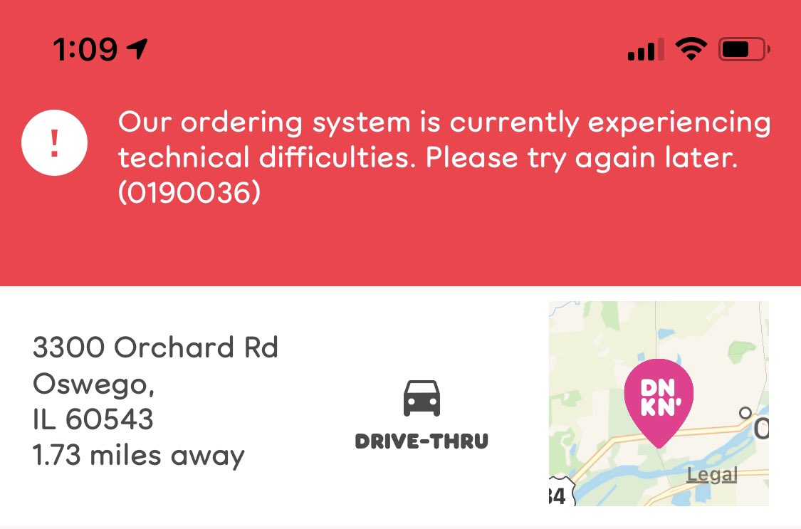 lkramer20's tweet photo. @dunkindonuts all day, multiple locations, why? https://t.co/yREE2h6sDM