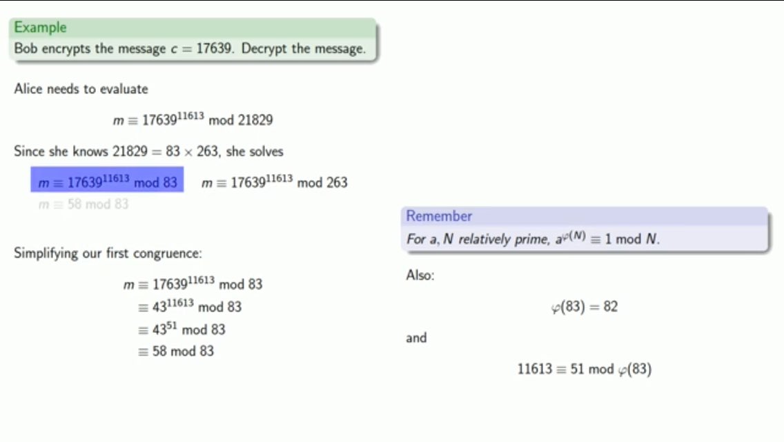 5Cl9H14C's tweet photo. I’m watching #JeffSuzuki’s #DecryptingRSA using the #ChineseRemainderTheorem. I can’t figure out how 43^51 mod 83 becomes 58 mod 83? #ChineseRemainder #simplifyingmodulararithmetic https://t.co/KbFtJpwSOJ