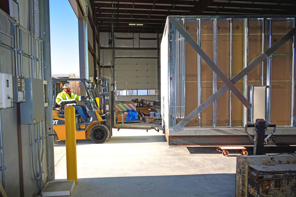 HGA's tweet photo. A look behind the scenes @TheBoldtCo construction of #STAATMod, our prefabricated, modular solution that offers airborne infection isolation units for #COVID19 patients. 

Learn more about the design and engineering behind STAATMod @ASCETweets. https://t.co/76fkSAjnRm https://t.co/SpFshgC076