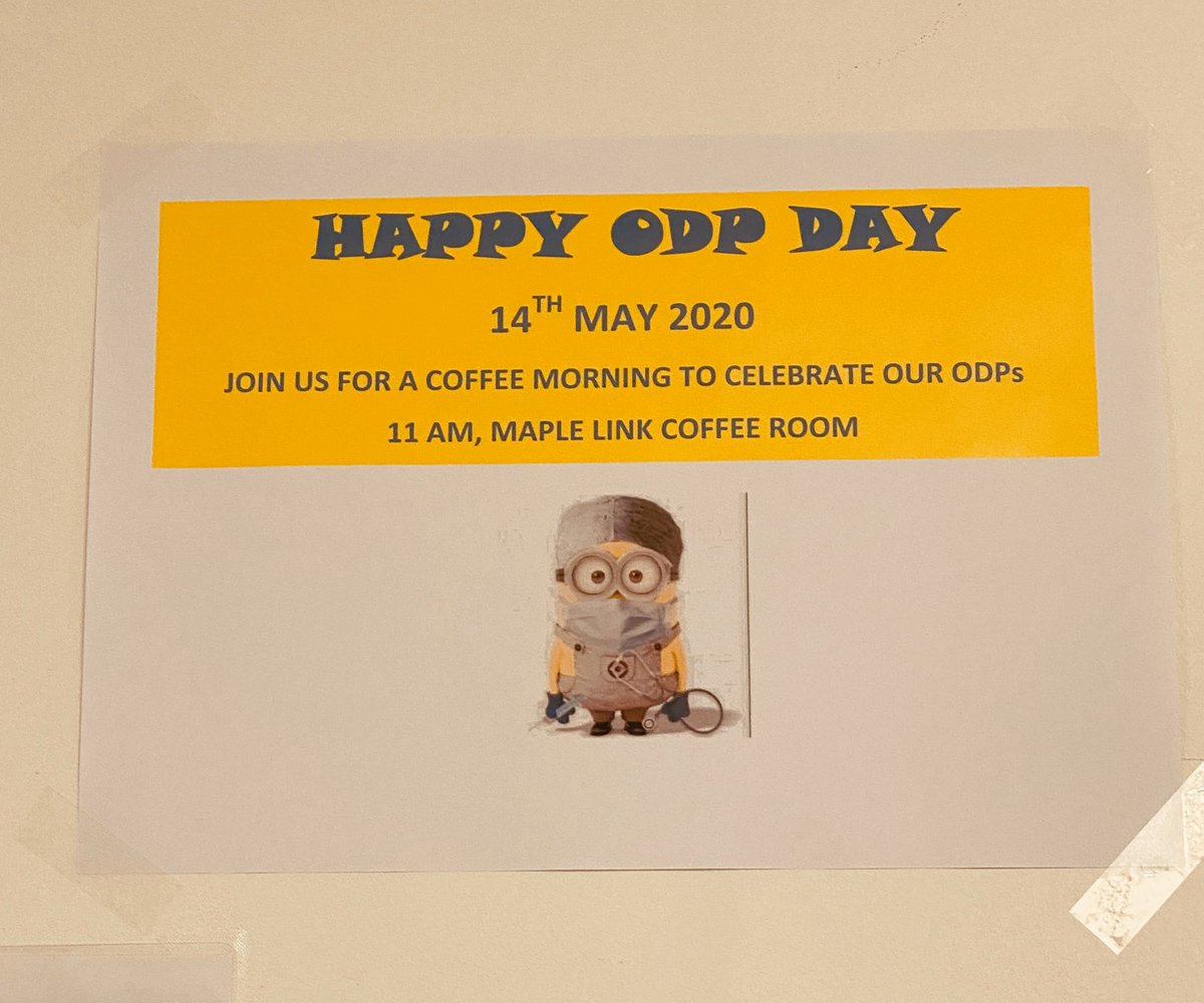 Disappointing not to have our big stand in the hospital atrium for #odpday2020 but going to enjoy and celebrate as much as we can #loveyourODP