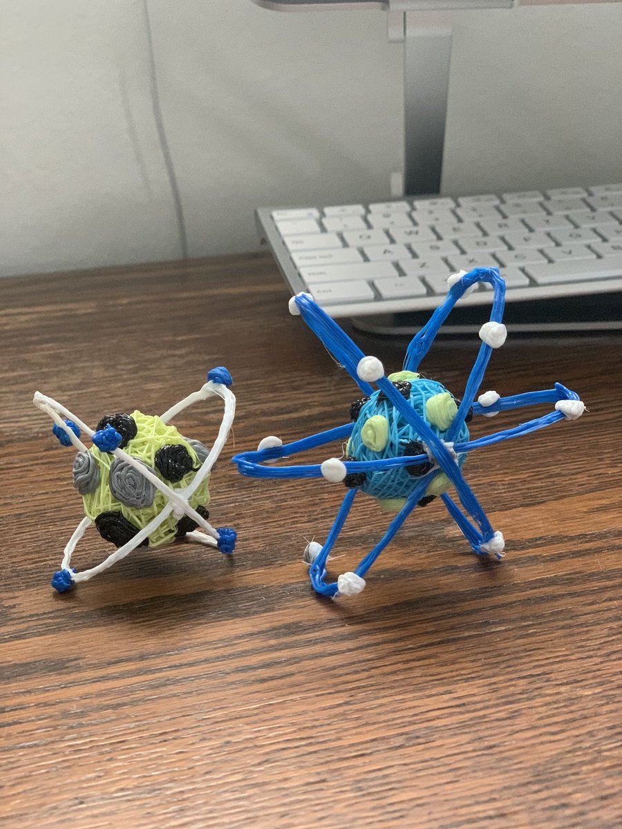 3DoodlerScott's tweet photo. Be sure to check out my tutorial on how to make your own atoms by clicking on the link below.  If you make your own and tag @3doodler or #3Doodler by tomorrow, then you will be entered into our giveaway for a free Create+ pen set.  https://t.co/lsyVGDYkUK https://t.co/71394ZX8iw