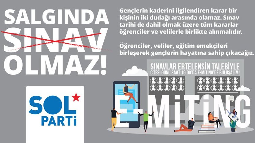 kara__cocuk's tweet photo. Milyonlarca gencin hayatına, aileleriyle birlikte verdikleri emeklere sahip çıkmak için...
#SalgındaSınavOlmaz Sınavlar salgın sonuna kadar ertelensin. Sesimizi her yerde birleştirelim. #EMiting 16 Mayıs, 16.OO'da buluşacağız. https://t.co/3eRai975D5