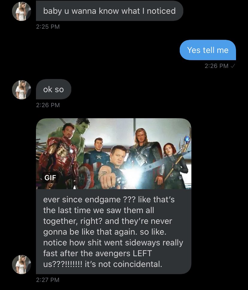 In conclusion bring back the avengers.