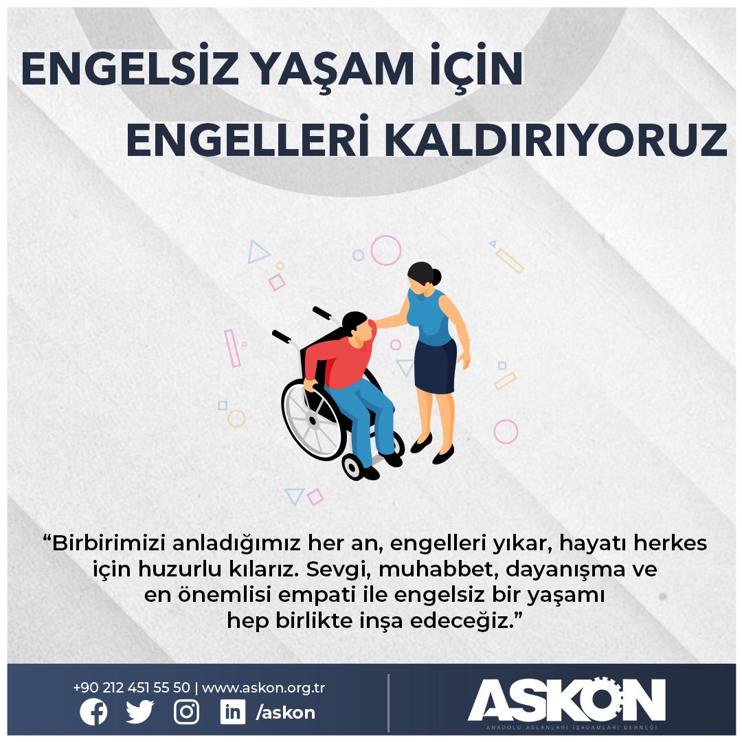 Engelli olmak sorun değil, engelliye engel olmak sorundur.#Engelikaldir