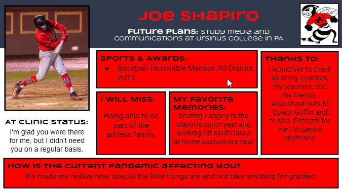 HHS_ATP's tweet photo. It's SENIOR SPOTLIGHT time!

Congrats Joe!! Good luck at Ursinus! https://t.co/QFdDM3p8fy