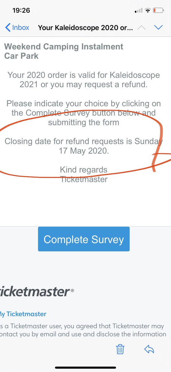 Sharon Tobin (@sharontobin) on Twitter photo Not sure where <a href="/Ticketmaster/">Ticketmaster</a> get off telling customers they’ve only 4 days to request a refund for a cancelled gig. What about the people who are actually sick!! #COVID19 Not sure where <a href="/Ticketmaster/">Ticketmaster</a> get off telling customers they’ve only 4 days to request a refund for a cancelled gig. What about the people who are actually sick!! #COVID19
