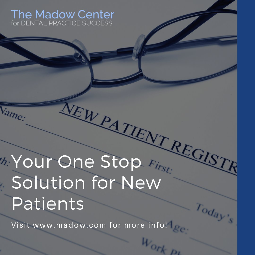 MadowGroup's tweet photo. Concentrate on your practice while we focus on getting you new patients, with the most comprehensive new patient marketing program in dentistry! #TheMadowCenter #DentalPractice #DentalPracticeManagement #Consultants #DentalConsultant https://t.co/DaI2YsBsdO https://t.co/y5Eh9wxmct