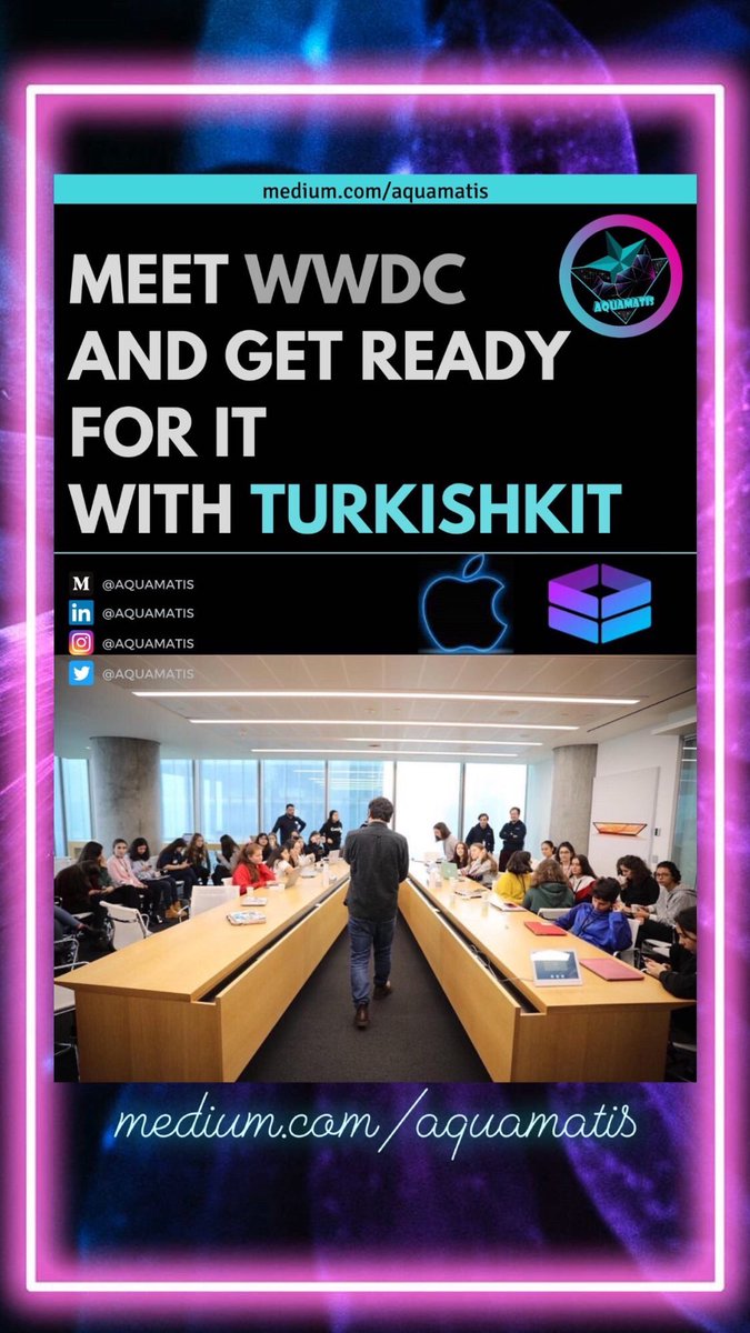 Meet WWDC And Get Ready For It With TURKISHKIT. (Link in Bio) medium.com/aquamatis #wwdc2020 #Scholarship #SwiftUI #Swift #Sketch #xcode #developer