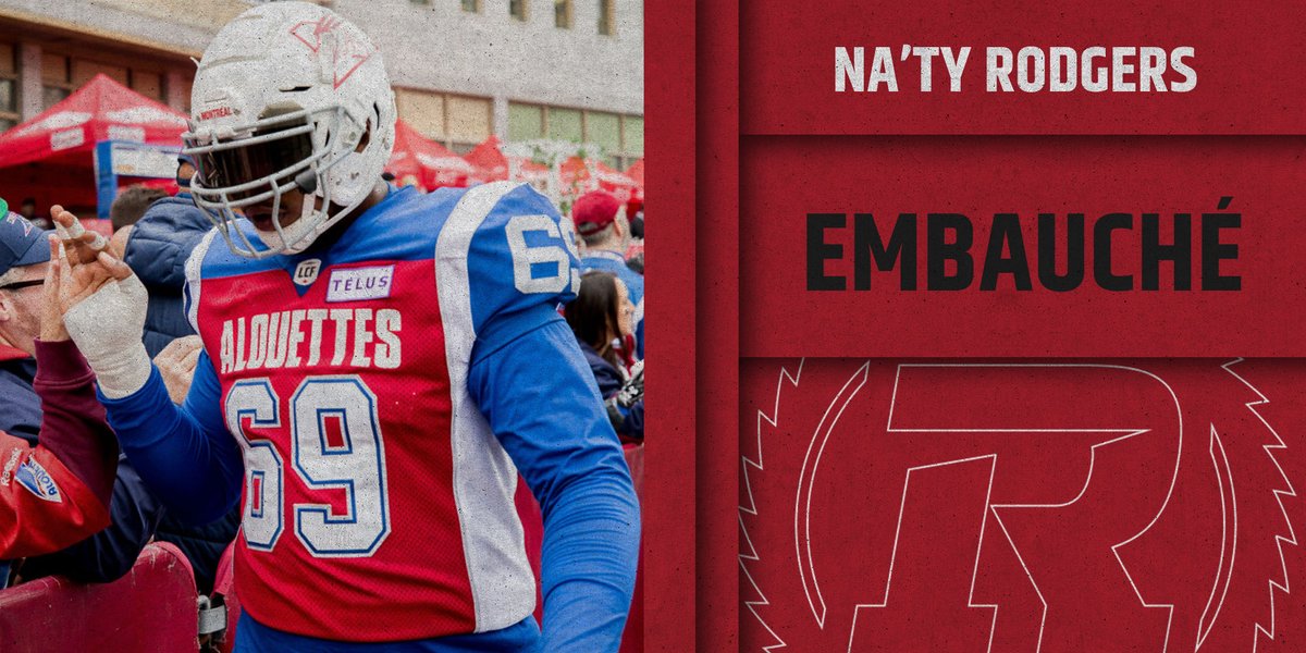 Mercredi, les <a href="/REDBLACKS/">Ottawa REDBLACKS</a> se sont entendus avec le joueur de ligne offensive 🇺🇸 Na’Ty Rodgers (<a href="/ntr_51/">Na’Ty Rodgers</a>) , sur les termes d’un contrat d’un an.

DÉTAILS ➡️on.cfl.ca/6o3Z50zFqBN #LCF #CFL #RNation