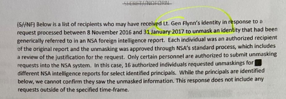 Grenell releases list of officials who sought to 'unmask' Flynn: Biden, Comey, Obama intel chiefs among them!! https://www.foxnews.com/politics/grenell-releases-list-of-officials-who-sought-to-unmask-flynn-biden-comey-obama-intel-chiefs-among-them