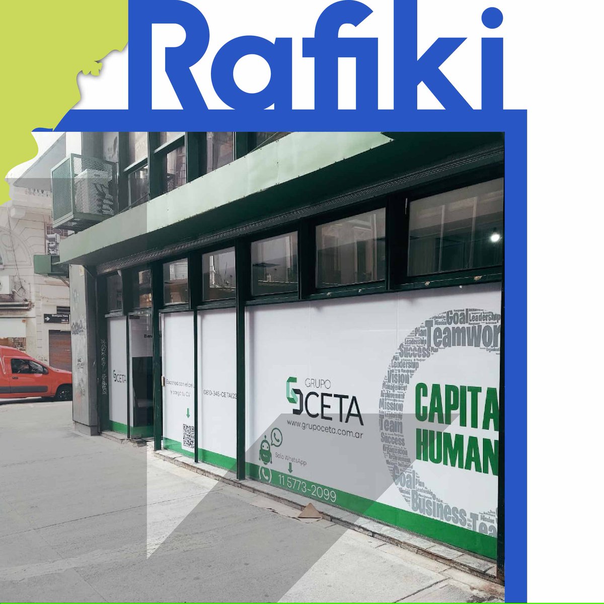 rafikimkt's tweet photo. .:.Imagen en Punto de Venta.:.
Estuvimos trabajando para @ceta_grupo en el asesoramiento, #diseño, #impresión y colocación de #vinilos para todo el frente del local de atención al público en CABA.
#Rfk_work #comunicación #puntodeventa #recursoshumanos #rrhh #impresion https://t.co/H3GSYQW6VS
