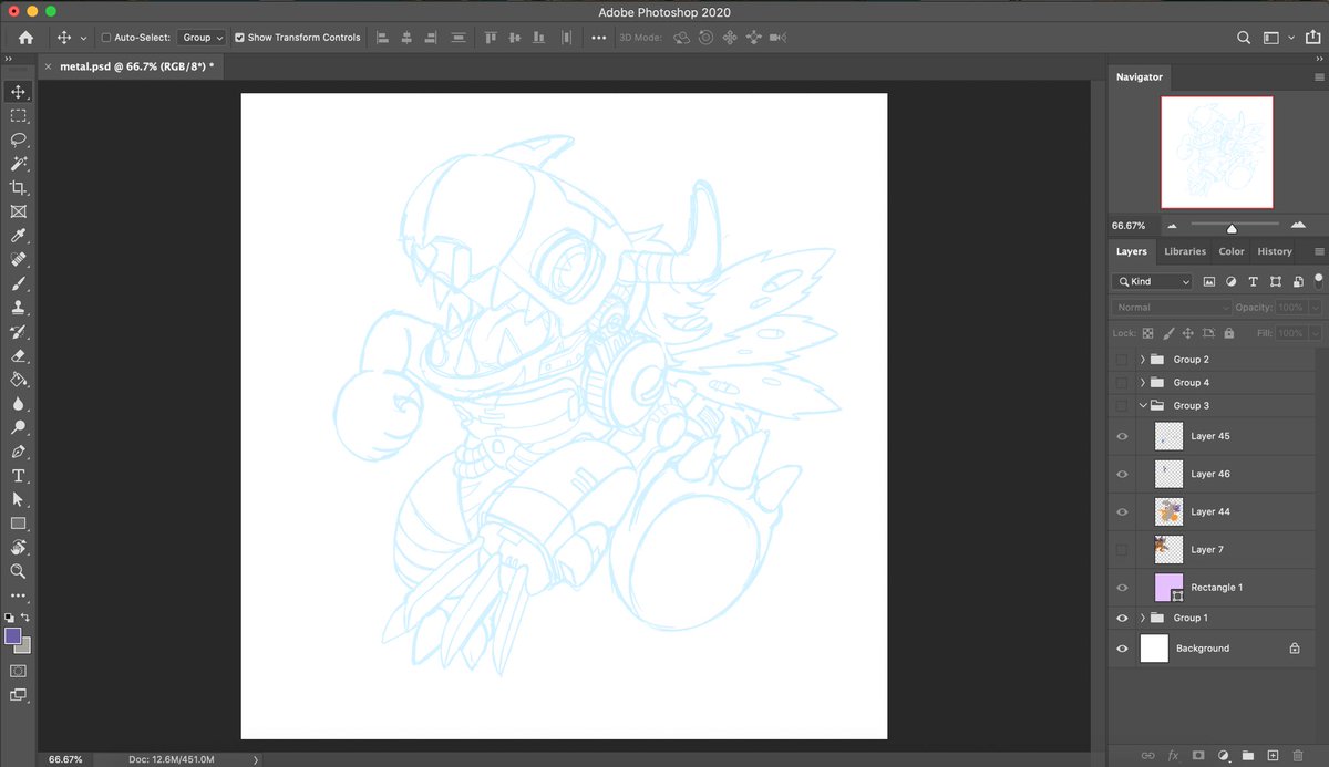 my drawing process! From rough sketch to outline to colors then finally shadows/highlights ? #Digimon #DigimonAdventure