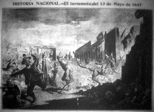 “El hambre y la sed aumentaban la angustia y la ansiedad, pues todos los víveres habían quedado enterrados y las acequias (que transportaban el agua) se habían tapado por los escombros...