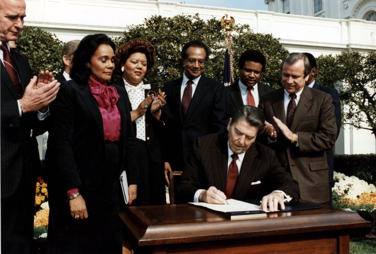 Stevie was instrumental in finally getting a bill to pass to make Martin Luther King Jr.’s birthday a National Holiday. (Took over a decade) He wrote “Happy Birthday” for his 1980 album in honor of MLK and to promote the bill. It was signed into law in 83 & first observed in 86.