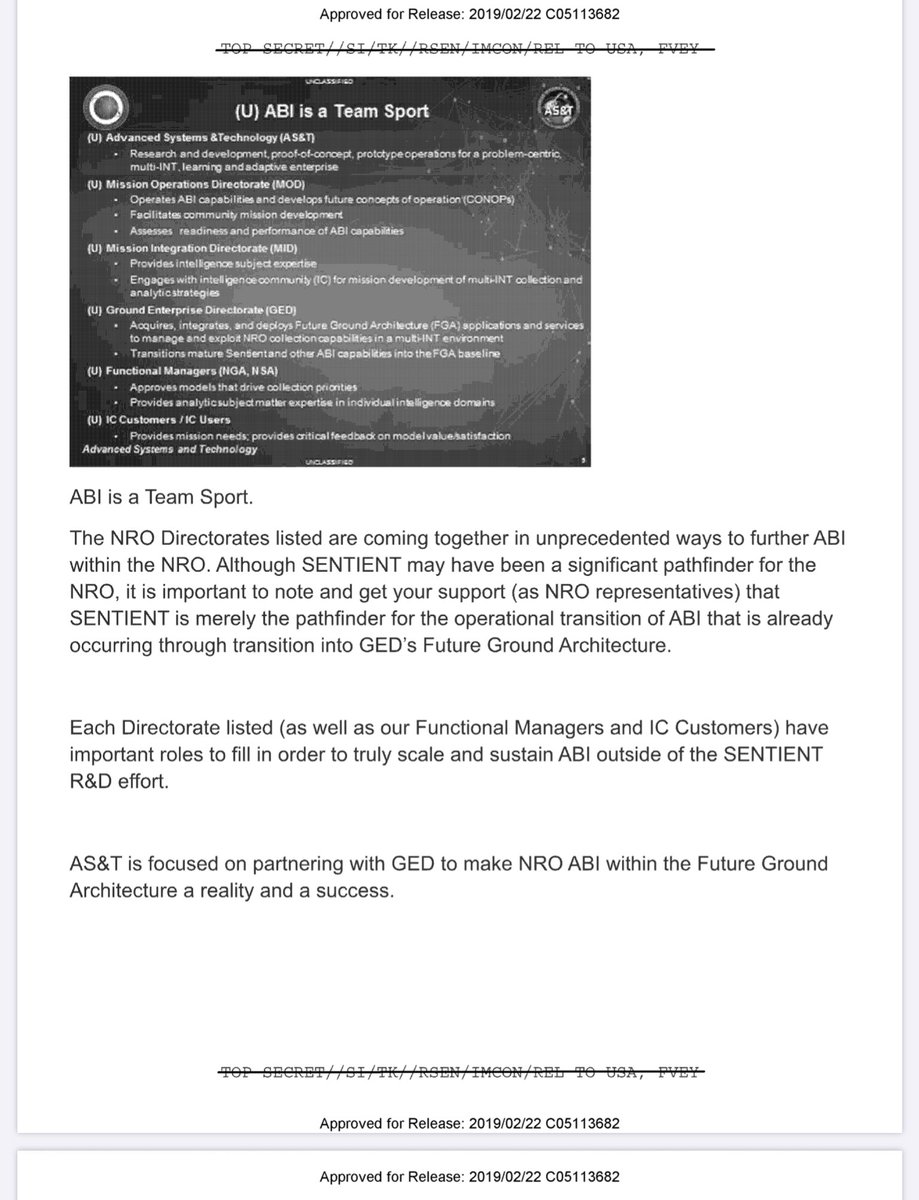 “Sentient Overview” “Recently released FOIA/declassified information”