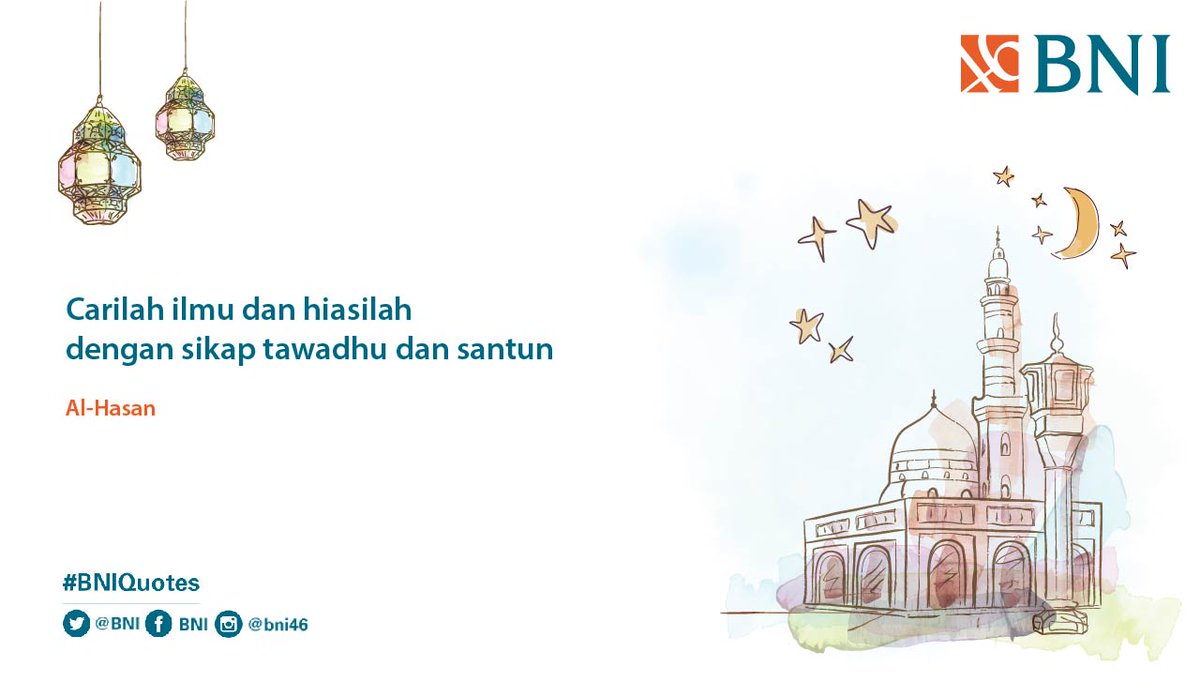 Tweeps, teruslah mencari ilmu yaa 🙂 #BNIQuotes