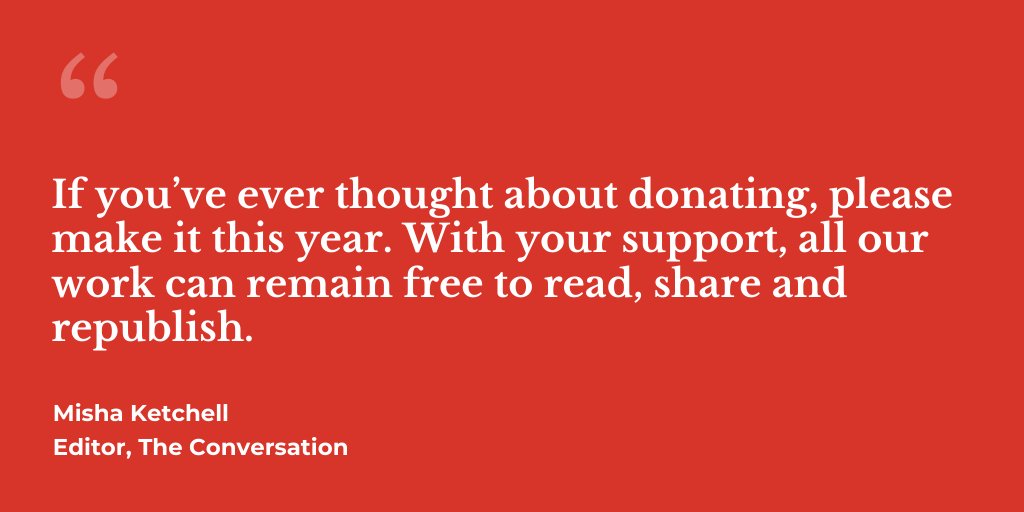 ConversationEDU's tweet photo. We need your help. Like other media outlets, we are staring down the barrel of a funding shortfall. The Conversation will get through this, but only with your help. Please donate today: https://t.co/XE1fXo47CZ #SupportTC
Words from @mishaketch https://t.co/hGmdmYQhUO