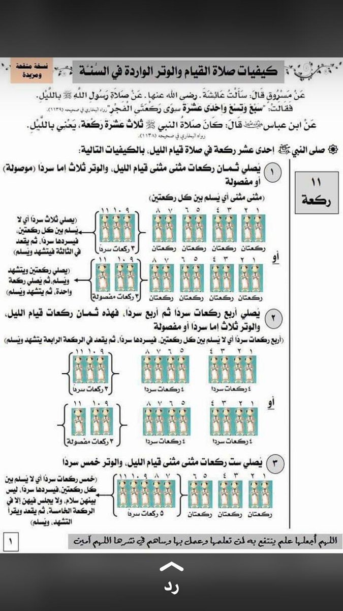 صفة صلاة القيام