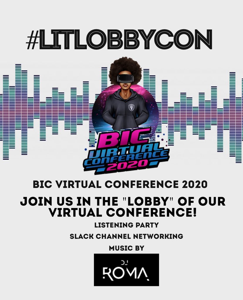 BlackInCyberCo1's tweet photo. We’ve just passed our sound check 🎤🎧 with #DJRoma ! We’re ready for you all to join us @ 11:00am this Saturday 5/16/20 🙌🏾 

Help us fill up our webinar gradually by arriving early ✅ 

#BICVC2020
#LitLikeBIC https://t.co/owJYpnYWHY