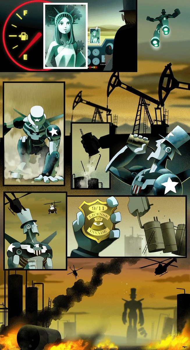 @Phil_Cheesteak DUDE LIKE ITS SO FUCKING MESSY like ih god even in context its so fucking dumb LIKE HE GOT THIS BIG STUPID MECH FROM THE DEVIL AND LIKE THE DEVIL IS PUPPETEERING HIM??? Theyre metaphors for men and women in general and also america itself and also corporate greed ITS SO MESSYYYYY 