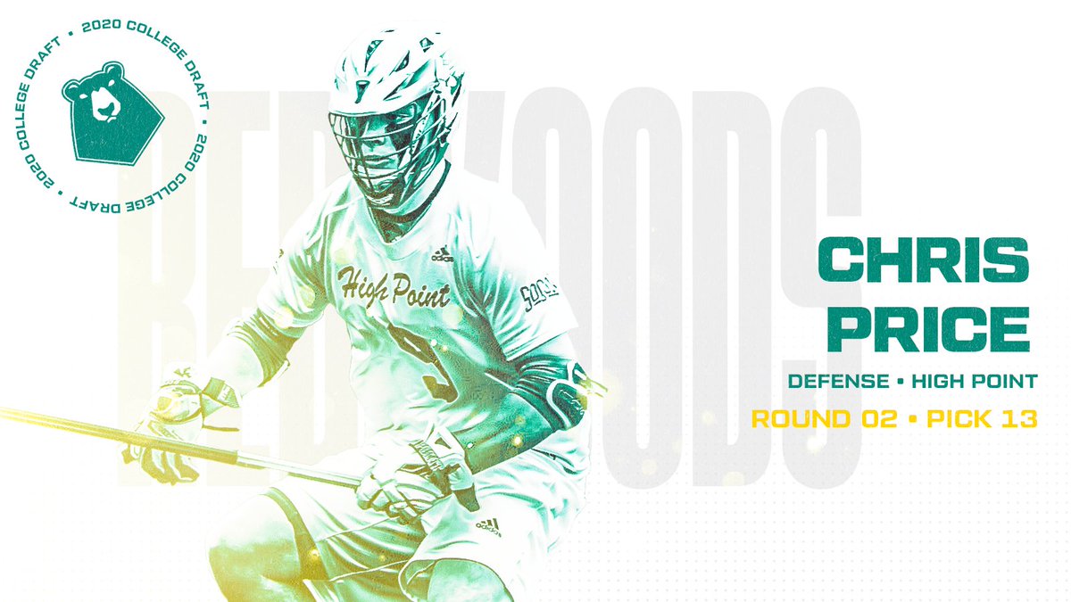 The Redwoods select Chris Price, defenseman from <a href="/HPUMensLax/">High Point Lacrosse</a> at 13th overall!

#PLLDraft
