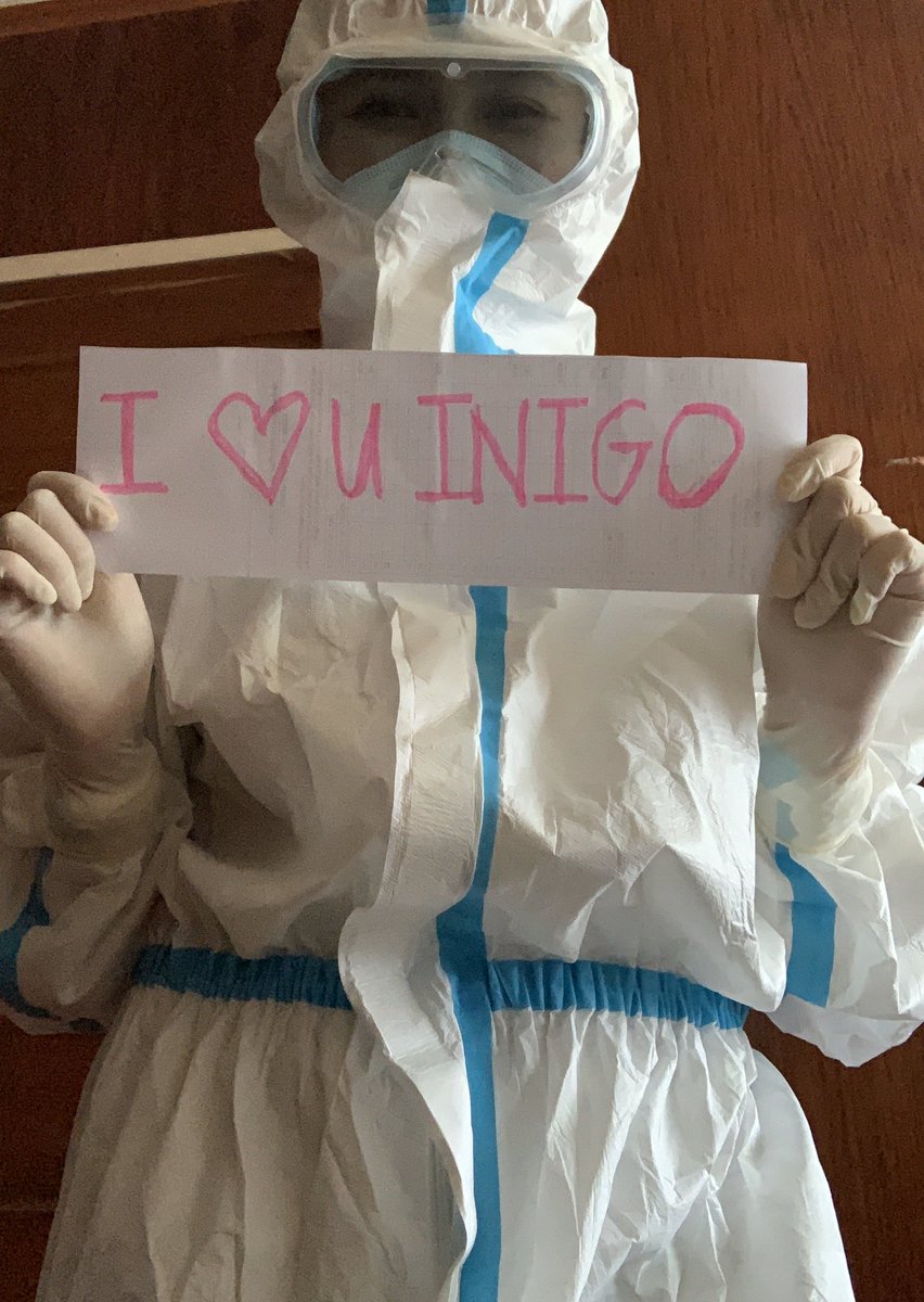 KrishPascual01's tweet photo. @InigoDPascual "HULI NA BA"

IP sign before my exposure to COVID-Ward. Para sa inyo, ako'y matapang. Para sa inyo, ako'y lalaban! ♥️

I really miss you @InigoDPascual  ❣️ https://t.co/BJfPUMRGaa