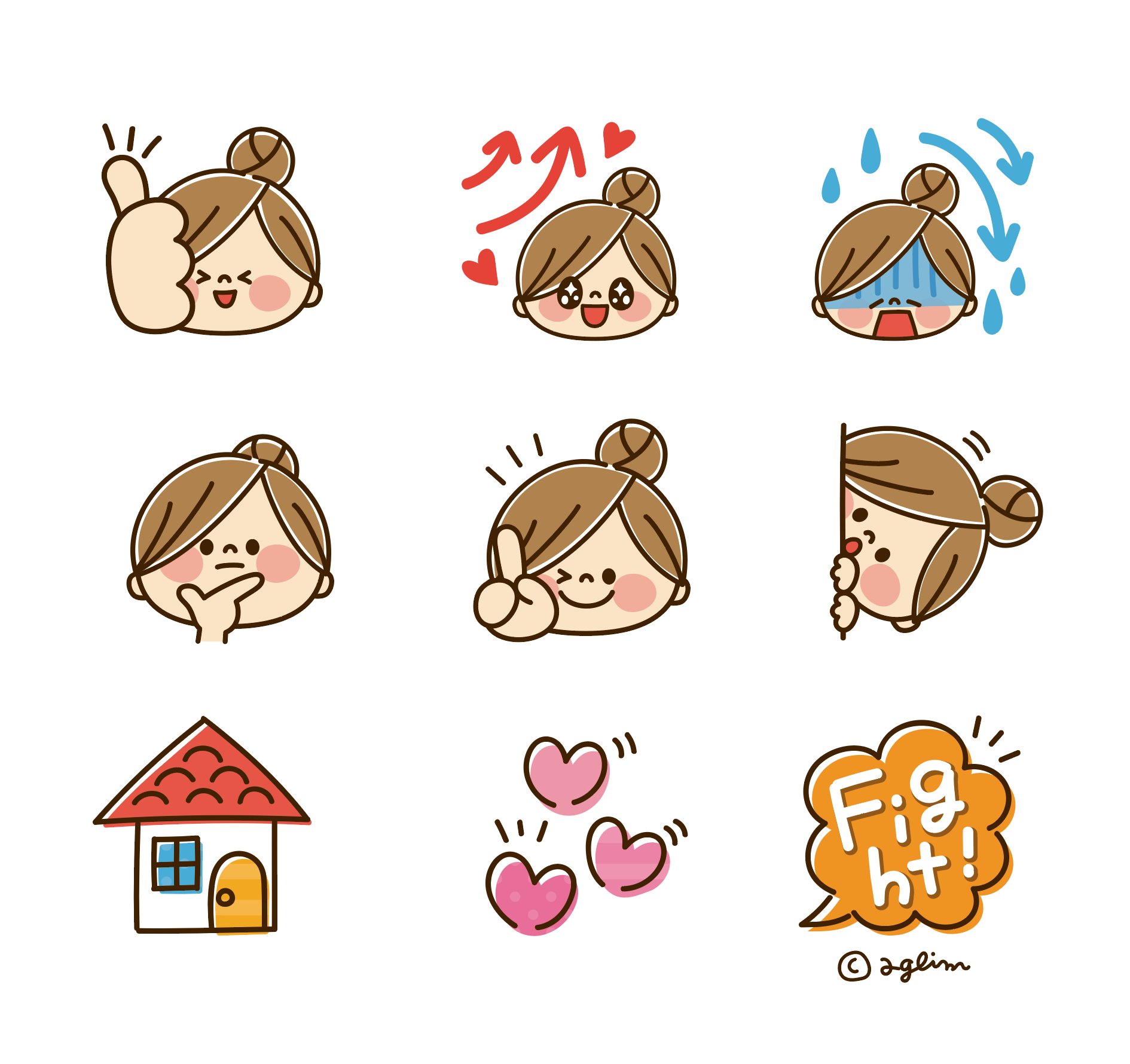 アグリム かわ主婦スタンプ制作中 Pa Twitter 昨日お団子主婦絵文字申請しましたー ﾉ ᴗ 旦那ちゃん版も作りたい 男の子も 女の子も着せかえも作りたいー 絵文字 かわいい主婦の1日 T Co Jascjgmvio Twitter