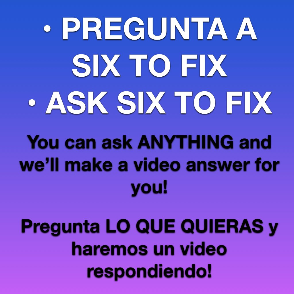 sixtofix's tweet photo. Don’t be shy, ask anything! Video answer soon. Pregunta cualquier cosa! Pronto video respuesta #interview #askus #ask #questions #preguntanos #entrevista #pregunta #indierock #music #musica #indie #video #answer #videoanswer #quiz #indiscreta #indiscreto #indiscreet https://t.co/QphfiJEx2L