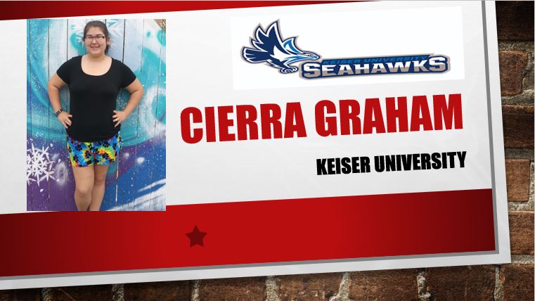 PalmBayMagnetHS's tweet photo. Cierra - the sky is the limit!  We can't wait to see what your future holds!  Congrats as you are off to Keiser University @KeiserU #PiratePride #2020PirateGrad #AVID @AVID4College @BrevardSchools https://t.co/tAR8ztCSPc